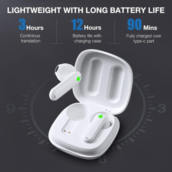 Timekettle WT2 Edge W3 Translator Device,Bidirection Simultaneous Translation, Translator Earbuds with 40 Languages, Real time Translator - Image 2