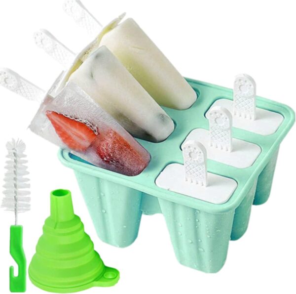 Popsicle Mould，Popsicle Molds 6 Pieces Silicone Ice Pop Molds