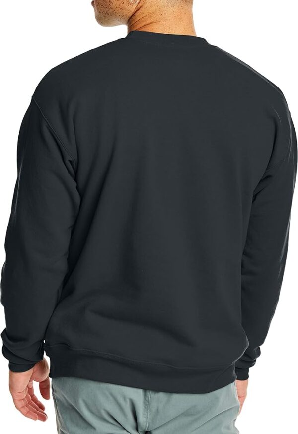 Hanes Men's EcoSmart Fleece, Pullover Crewneck Sweatshirt, 1 or 2 Pack - Image 3