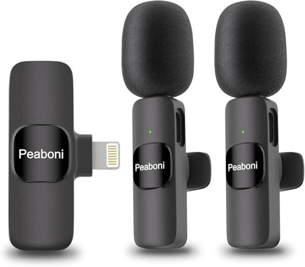 Wireless Lavalier Microphone for iPhone iPad