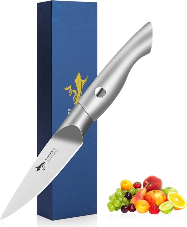 MAD SHARK Paring Knife 3.5 inch Paring Knives, Ultra Sharp Vegetable Knife