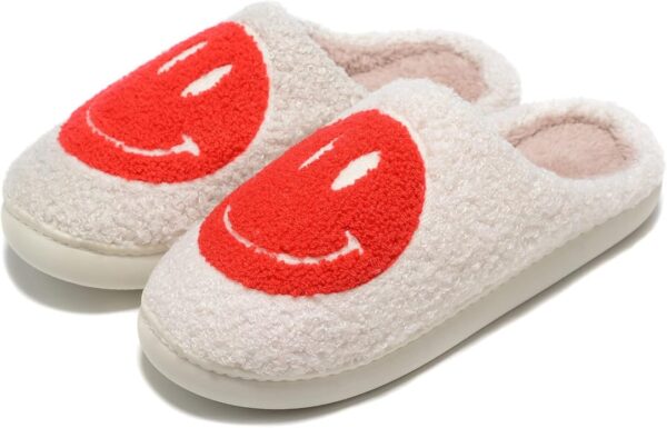 Retro Fuzzy Face Slippers for Women Men, Retro Soft Fluffy Warm