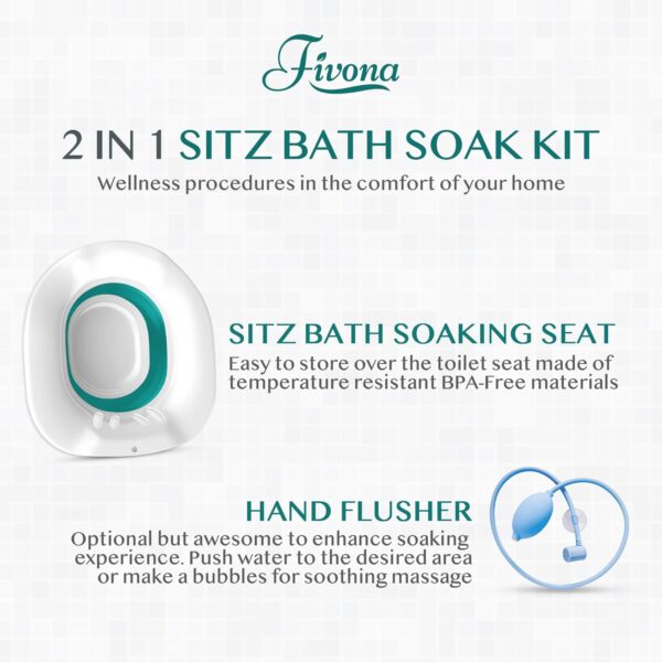 Sitz Bath for Hemorrhoids Soak and Postpartum Care | Toilet Seat - Image 6