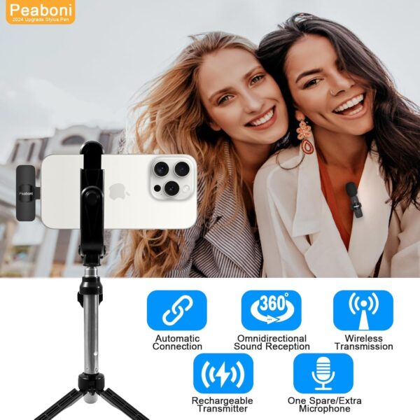 Wireless Lavalier Microphone for iPhone iPad - Image 3