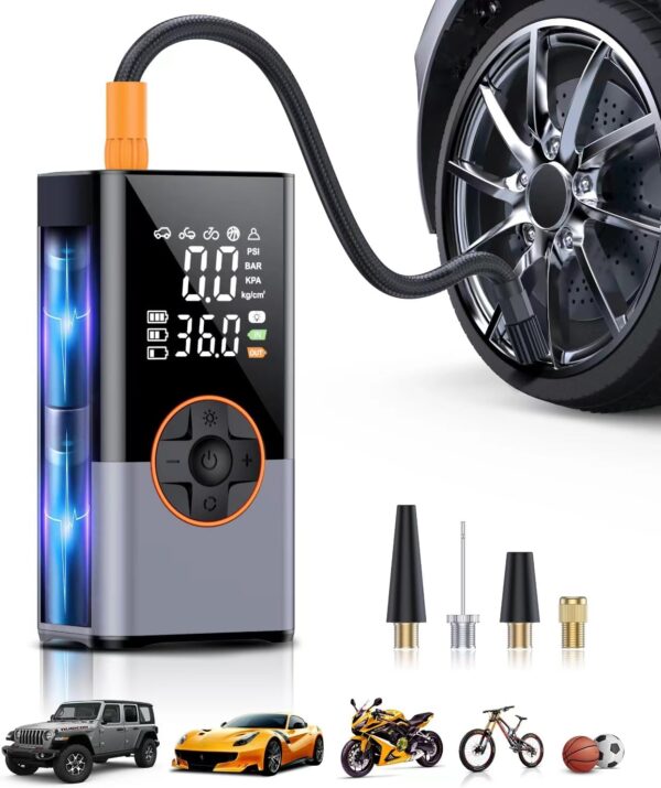 Tire Inflator Portable Air Compressor, 2X Faster Portable Air Compressor