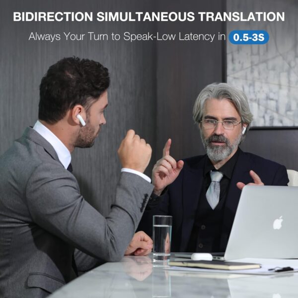 Timekettle WT2 Edge W3 Translator Device,Bidirection Simultaneous Translation, Translator Earbuds with 40 Languages, Real time Translator - Image 3