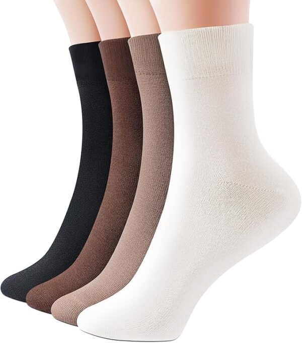 IDEGG Women's Crew Socks Soft Cotton Athletic Running Casual