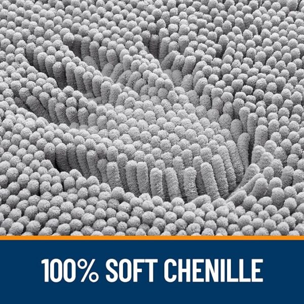 OLANLY Bathroom Rugs 30x20, Extra Soft Absorbent Chenille Bath Rugs - Image 2