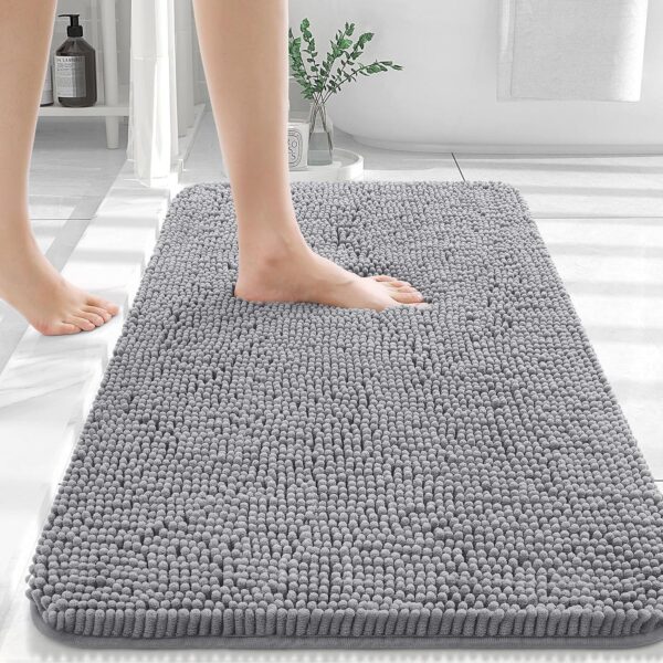 OLANLY Bathroom Rugs 30x20, Extra Soft Absorbent Chenille Bath Rugs