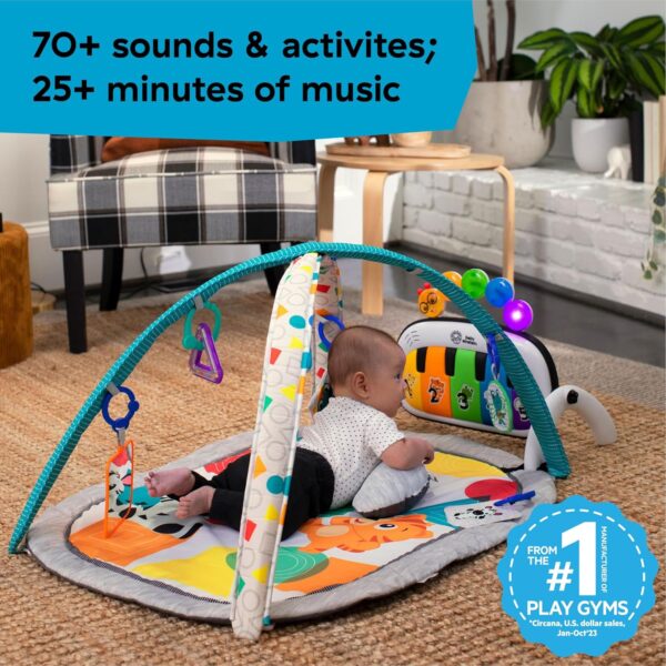 Baby Einstein 4-in-1 Kickin' Tunes Music and Language Play Gym and Piano Tummy Time Activity Mat - Image 3