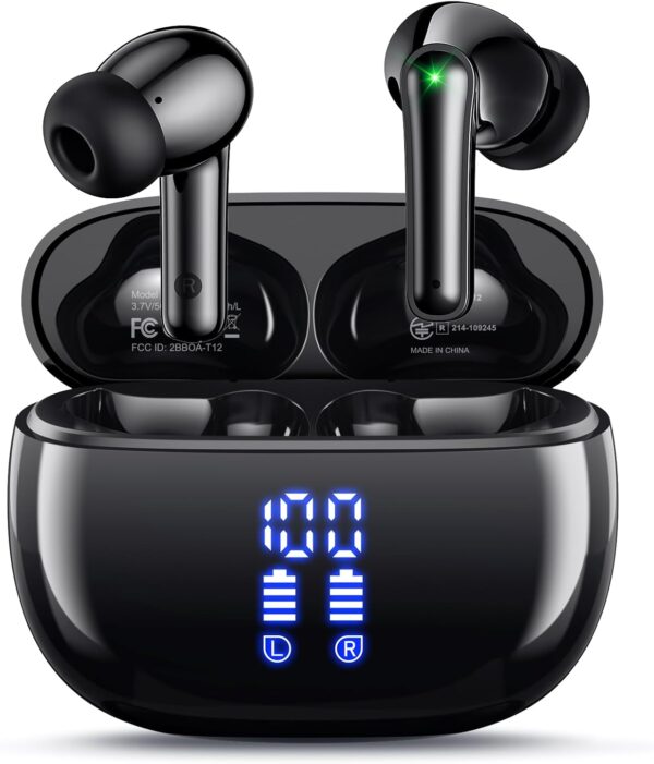 Wireless Earbuds Bluetooth Headphones, Ear Buds with Deep Bass, 40H Long