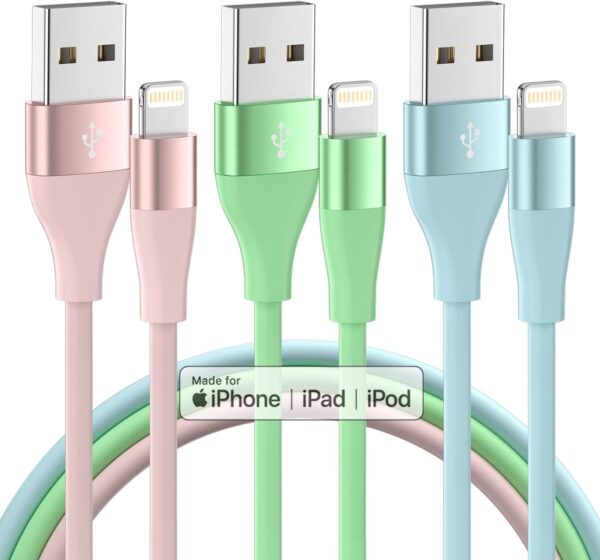 iPhone Charger 3Pack 10 FT Apple MFi Certified Lightning Cable Fast Charging