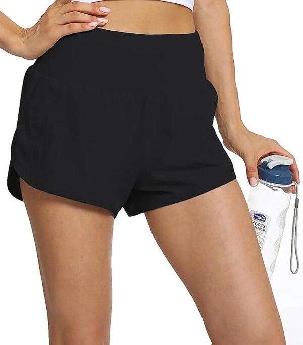 Limited time deal   Rrosseyz Running Shorts for Women with Liner High Waisted