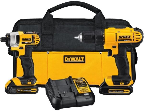 DEWALT 20V MAX Cordless Drill and Impact Driver, Power Tool Combo Kit