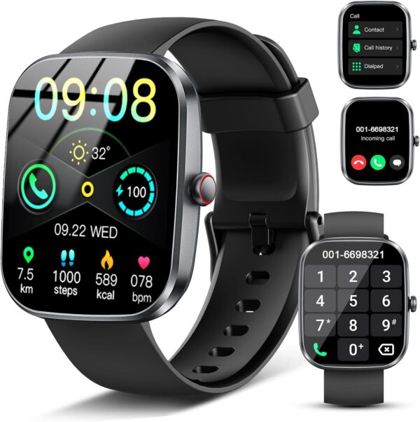 Smart Watch(Answer/Make Call), 1.91" Smartwatch for Men Women, NEW Fitness