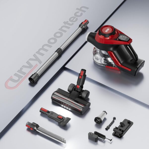 Cordless Vacuum Cleaner, 30Kpa Home Stick Vacuum, Smart Display & 1.5L - Image 4