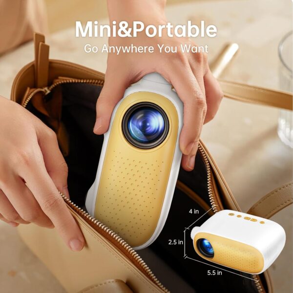 Limited time deal   ARTSEA Mini Portable Projector for iPhone - HD 1080P Support Pico Movie - Image 2