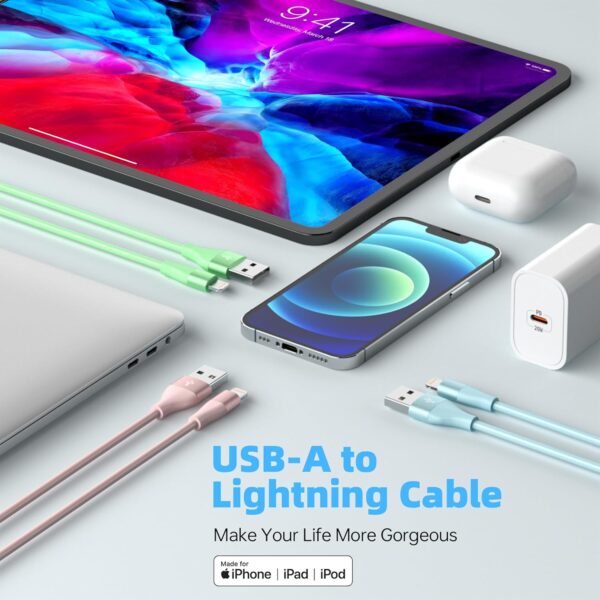 iPhone Charger 3Pack 10 FT Apple MFi Certified Lightning Cable Fast Charging - Image 3