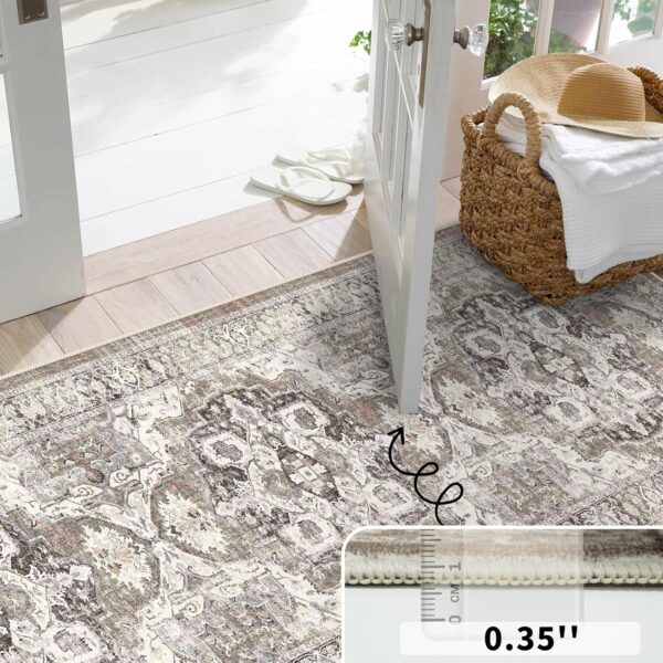 Limited time deal  Washable Hallway Runner Rug 3x14: Soft Kitchen Rug Non Slip Rug Runner - Image 3