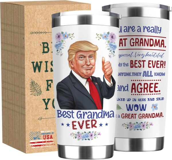 Mothers Day Gifts for Grandma - Funny 20 oz Water Tumbler, Grandma Christmas Gift - Image 3
