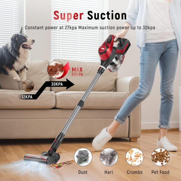 Cordless Vacuum Cleaner, 30Kpa Home Stick Vacuum, Smart Display & 1.5L - Image 3